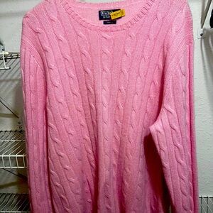 COPY - Polo cashmere sweater has small hole on shoulder